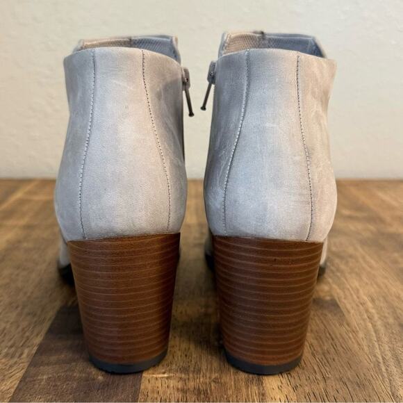 Ecco Women’s Shape 55 Suede Leather Healed Bootie Boots Moon Rock Gray Size 41 - Picture 4 of 9